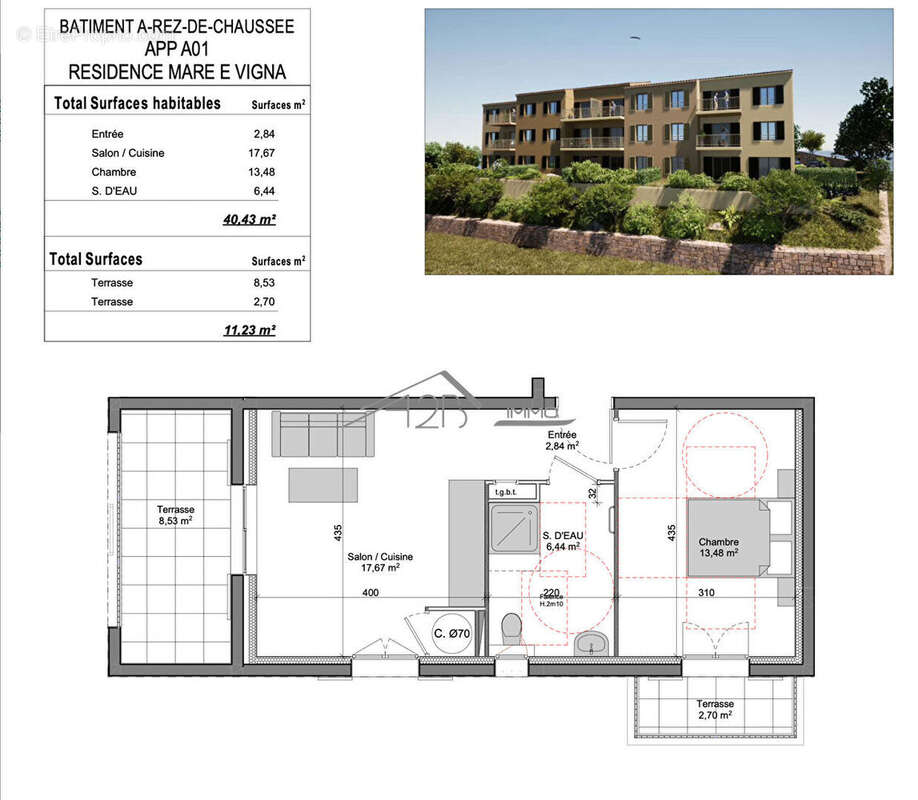 Appartement à ALGAJOLA