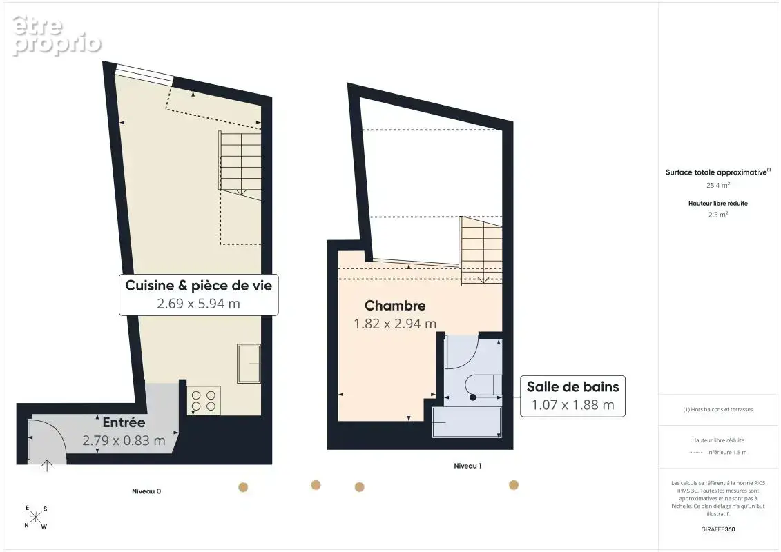 Studio en duplex calme  en vente à Paris 1er (75001) - photo 10
