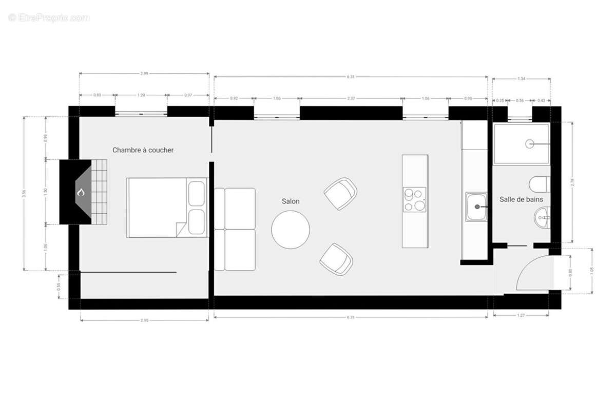 Appartement à PARIS-19E