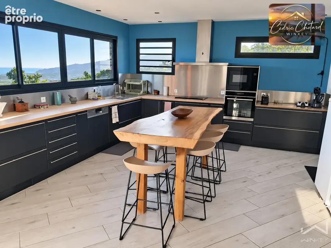 Saint-paul   bellemène  villa 160 m2 avec piscine et vue mer panoramique à 180o - photo 4
