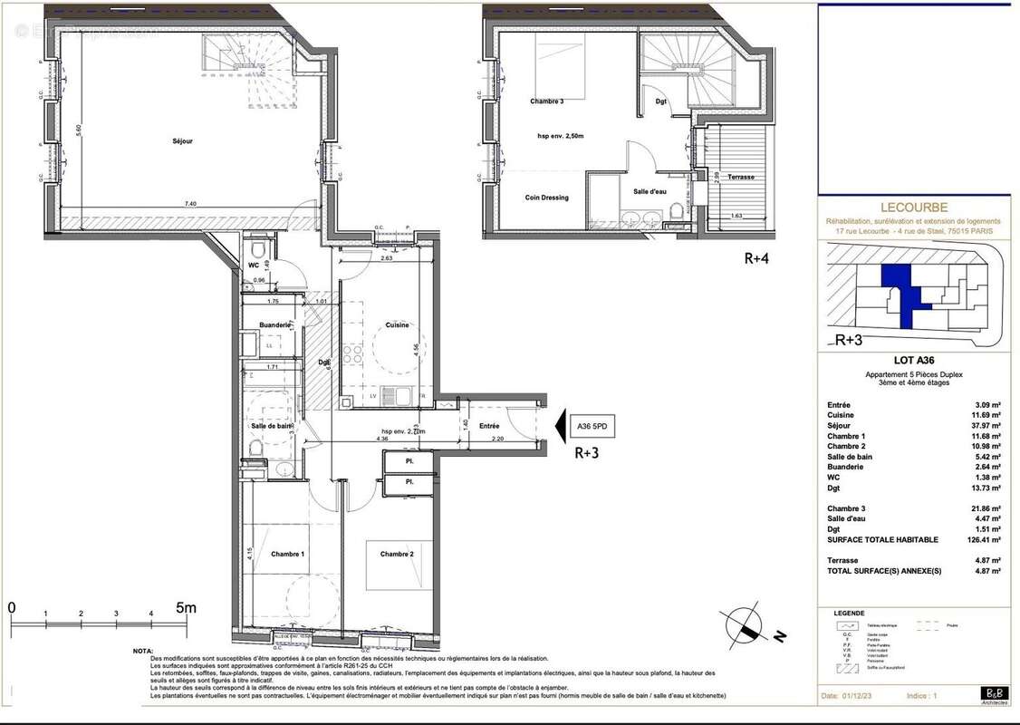 Appartement à PARIS-15E