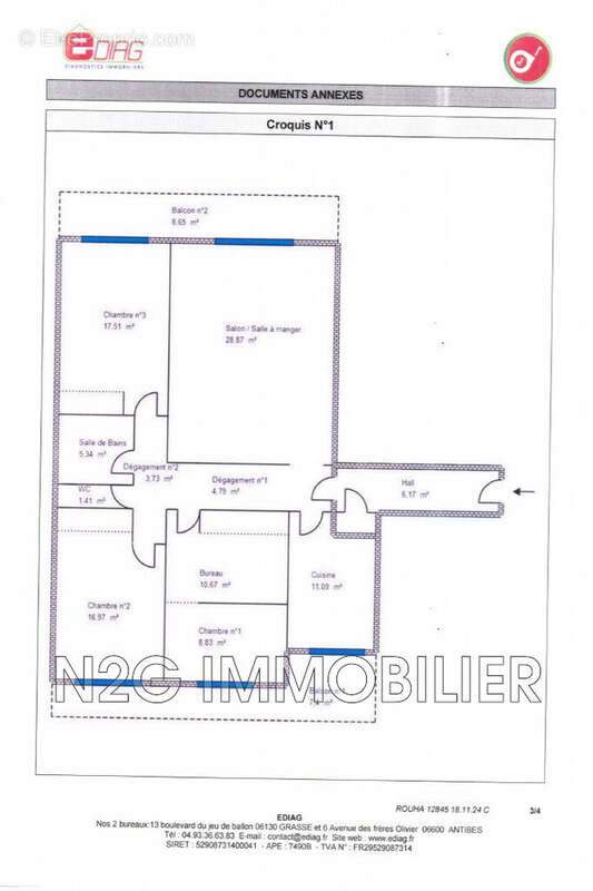 Appartement à LE CANNET