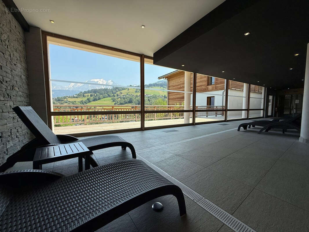 Combloux 74920, studio meuble avec balcon et parking en sous sol - photo 18