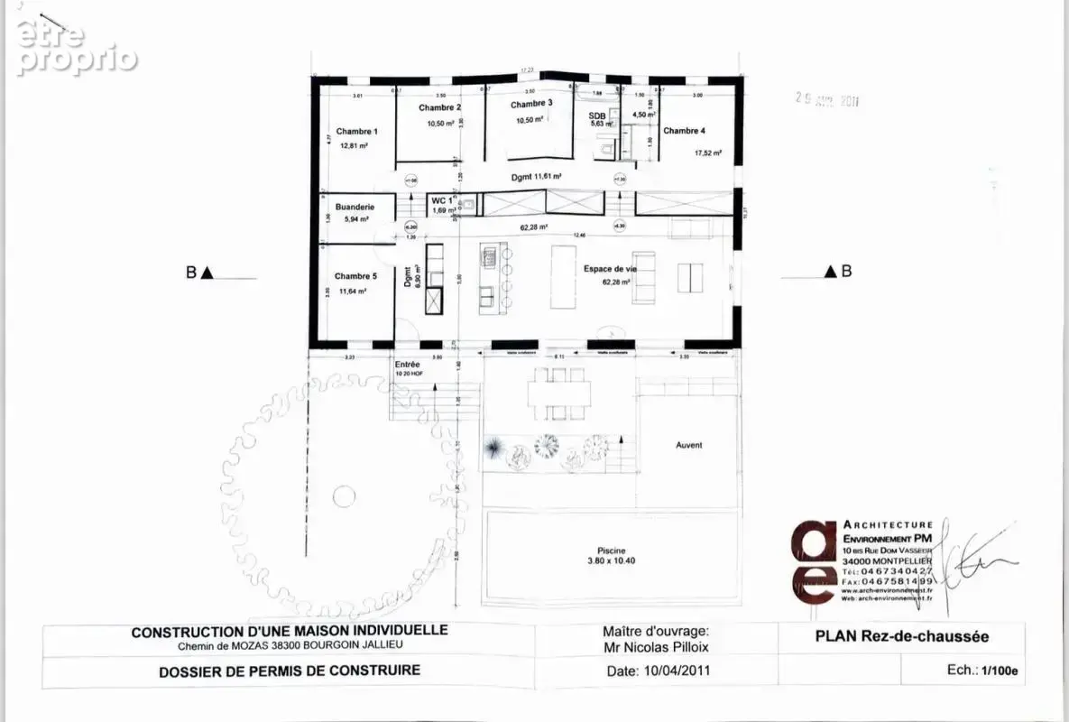 Bourgoin-Jallieu, Mozas – Maison contemporaine de 5ch, 166 m² avec vue incroyable, piscine chauffée et DPE B - photo 21