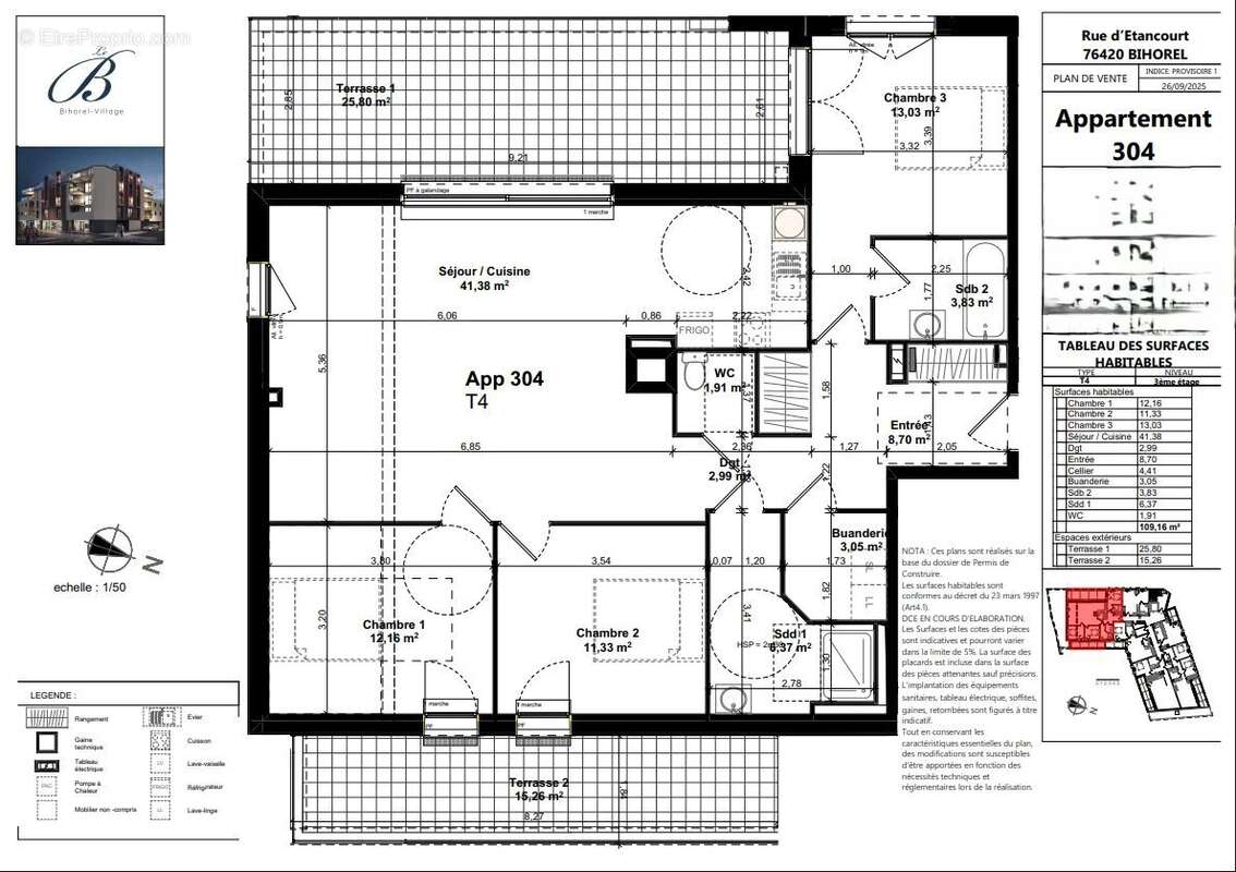 Appartement à BIHOREL