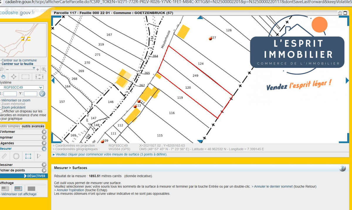 Terrain à GOETZENBRUCK
