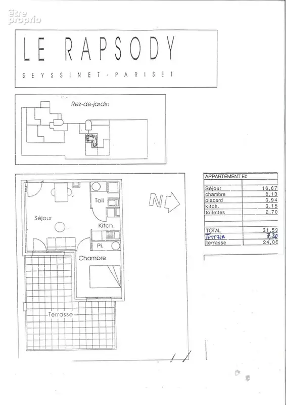 Appartement à SEYSSINET-PARISET