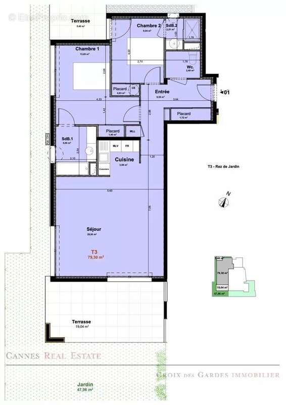 Appartement à CANNES