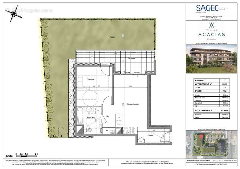 Appartement à DOUVAINE