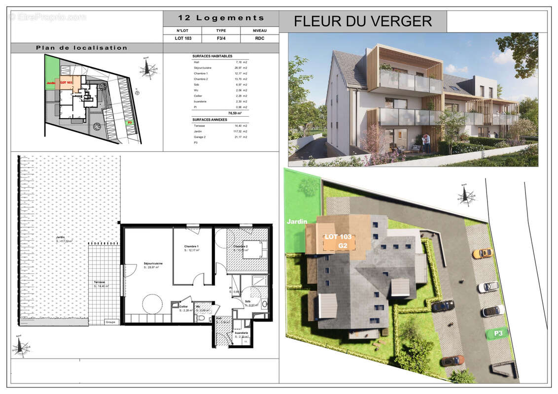 Appartement à HAGENTHAL-LE-BAS