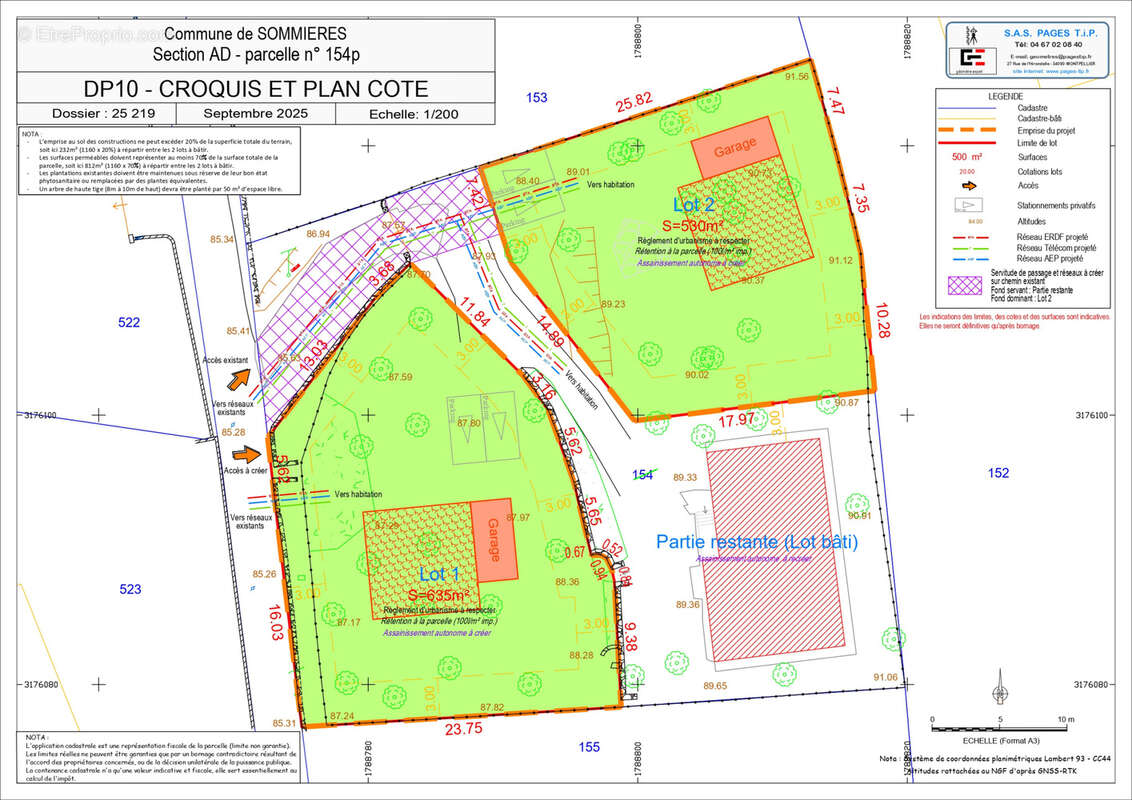 Terrain à SOMMIERES