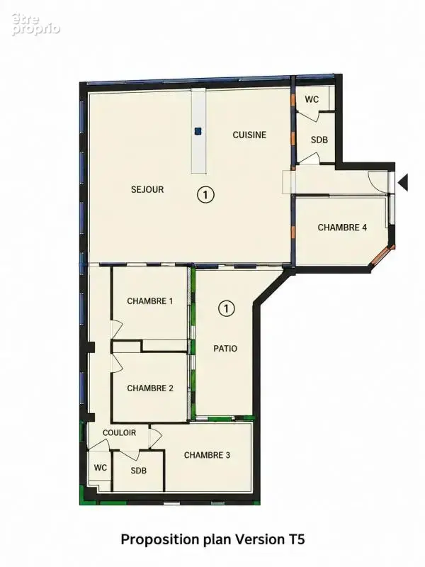 LYON 3 MONTCHAT –  Spacieux T4 119 M² (transformable en T5) avec PATIO PRIVATIF - photo 16