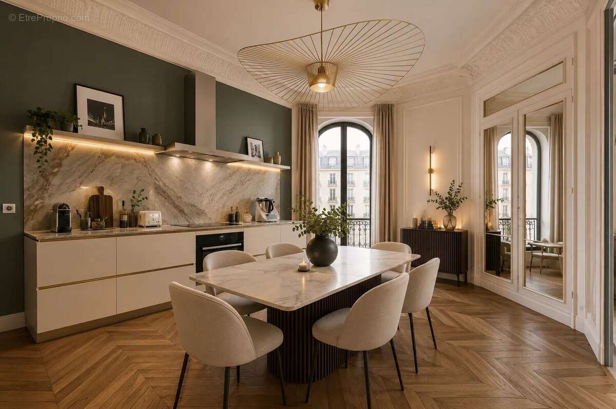 Paris 8e – Parc Monceau  Appartement familial + chambre service - photo 5