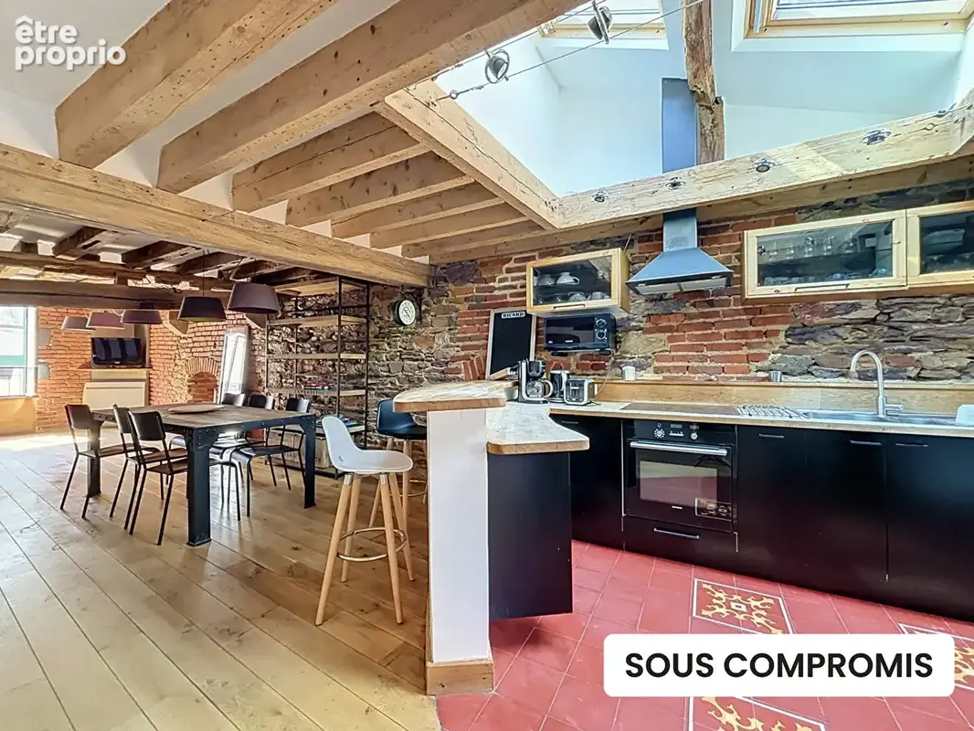Appartement Rennes - Centre-ville - Sainte-Anne - 3 pièces - 72.63m² carrez - 89.60 m²  au sol - Duplex - photo 2