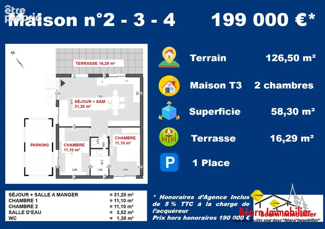 Maison 58 m² à Salies-De-Bearn  - photo 3
