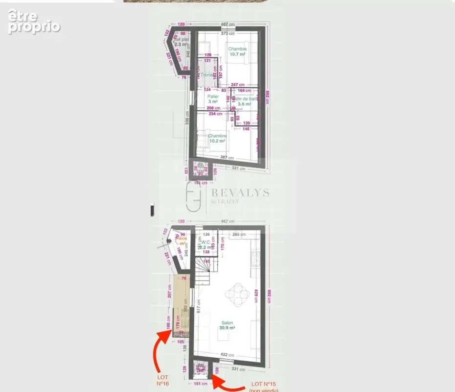 Cote d'Or, Dijon,maison/appartement en duplex de 65 m2 avec terrasse - photo 4
