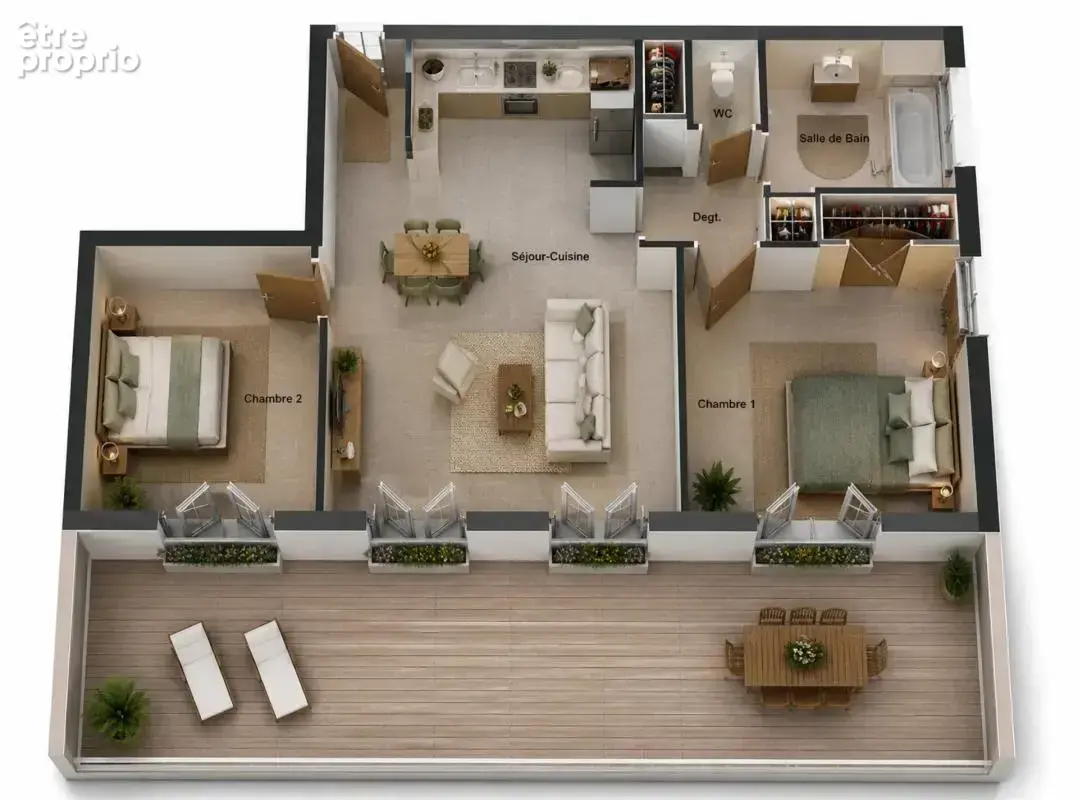 Appartement de 3 pièces de 62 m² à Massy - photo 12