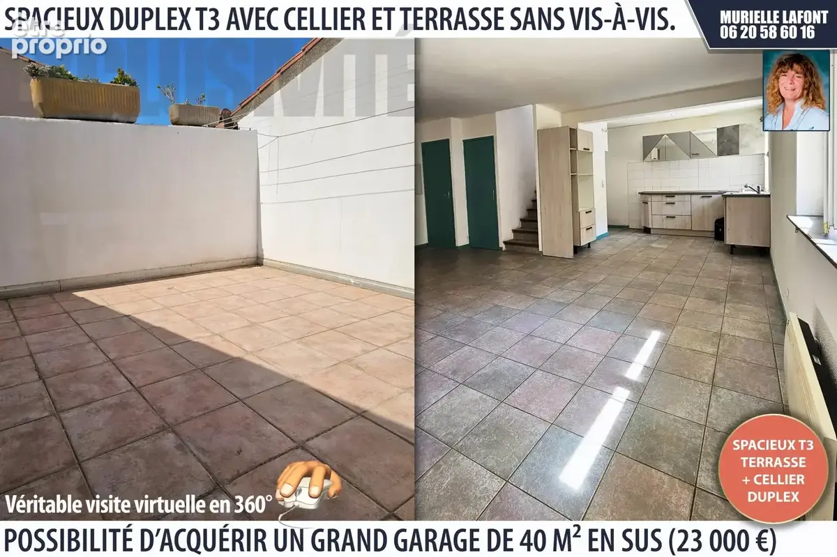 Appartement 3 pièces 73 m² · à Lézignan-Corbières · 73 m² · 74 000 €