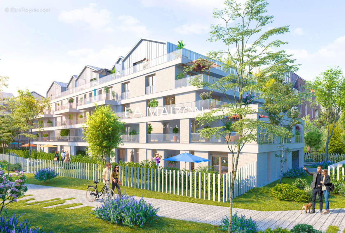 Appartement T4 de standing avec vaste balcon + 2 parkings   Marcq-en-Barœul secteur Brossolette - photo 21