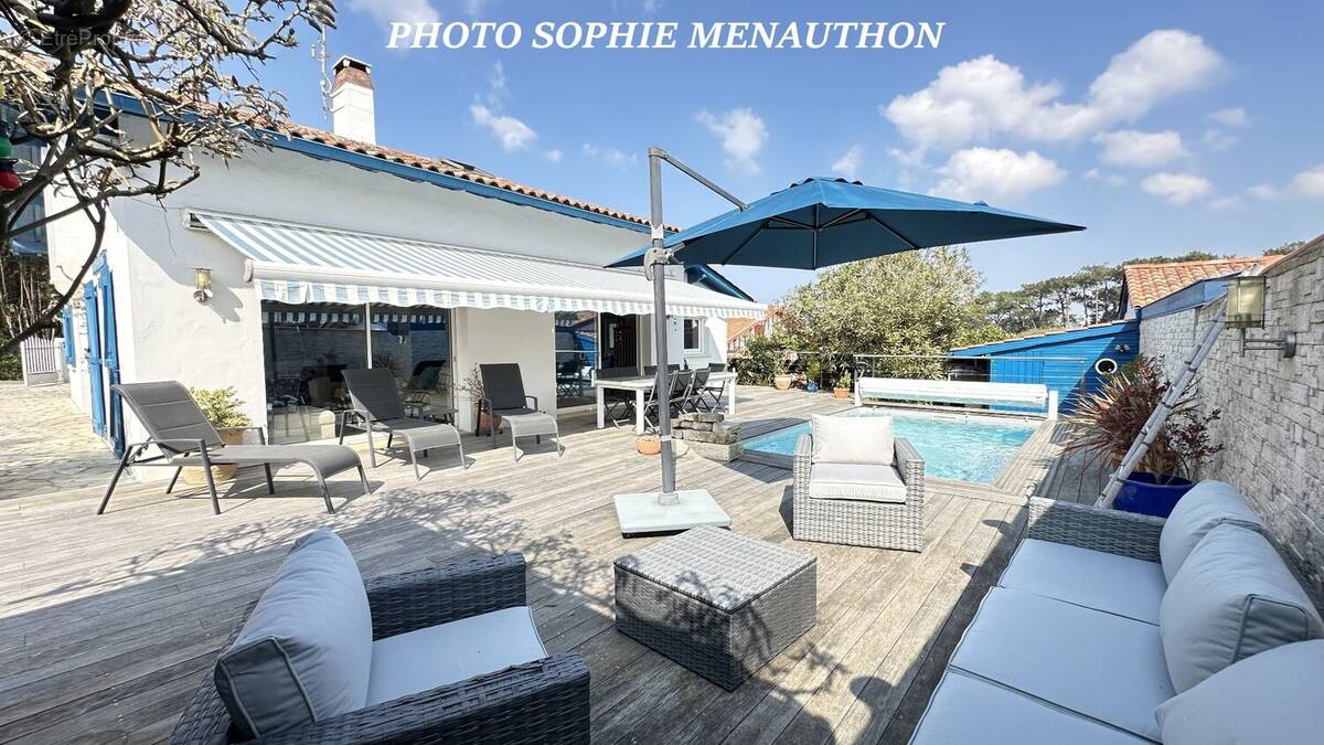 Maison landaise de type t6 de 177 m2 avec piscine - photo 1