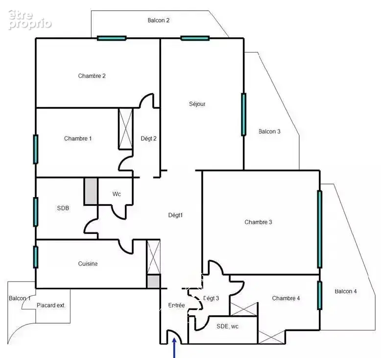 Nice Cimiez 4/5P 102m² - Fort potentiel - "Marie Ange" - photo 14