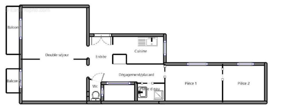 Appartement à LEVALLOIS-PERRET