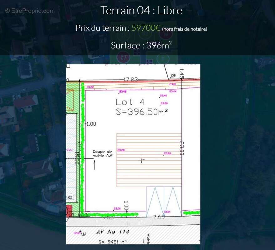 Terrain à GRANDCAMP-MAISY