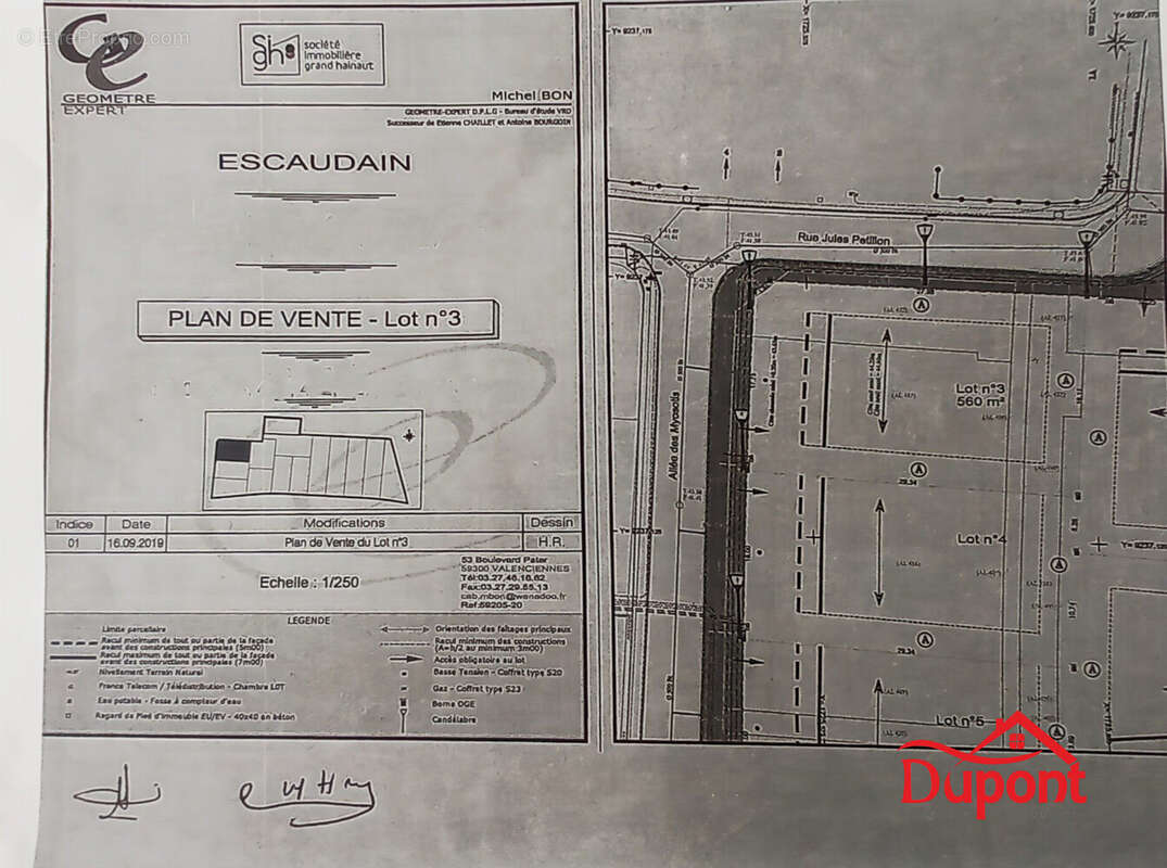 Terrain à ESCAUDAIN