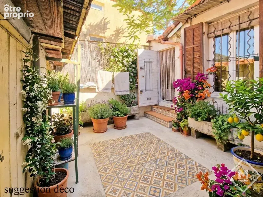 Maison t4 à vendre marseille 13010 - jardinet sud-est et climatisation - photo 1