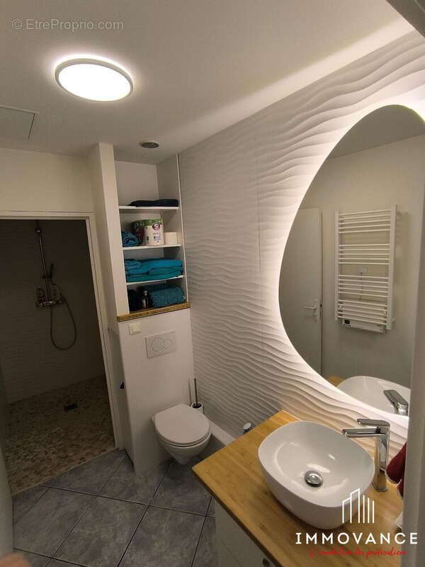 L'appartement, sa salle d'eau - Maison à LAVERUNE