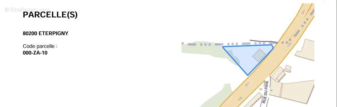 Terrain à ETERPIGNY