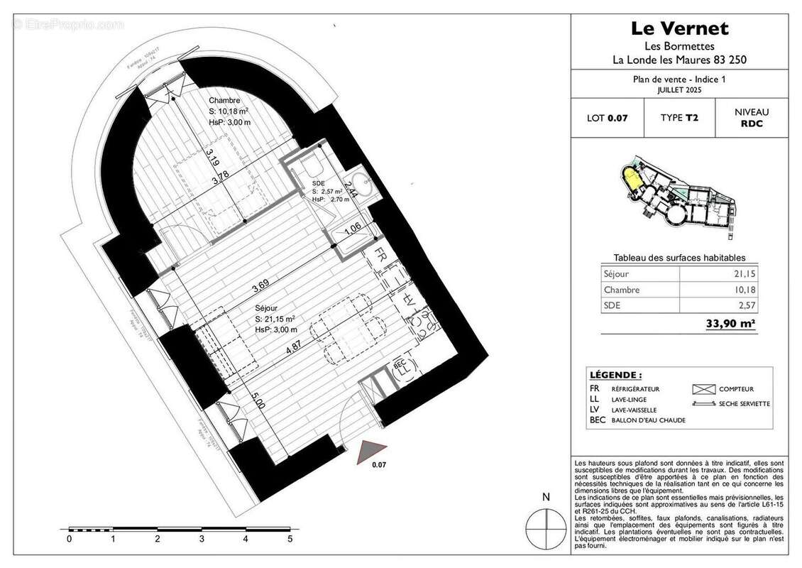 Appartement à LA LONDE-LES-MAURES
