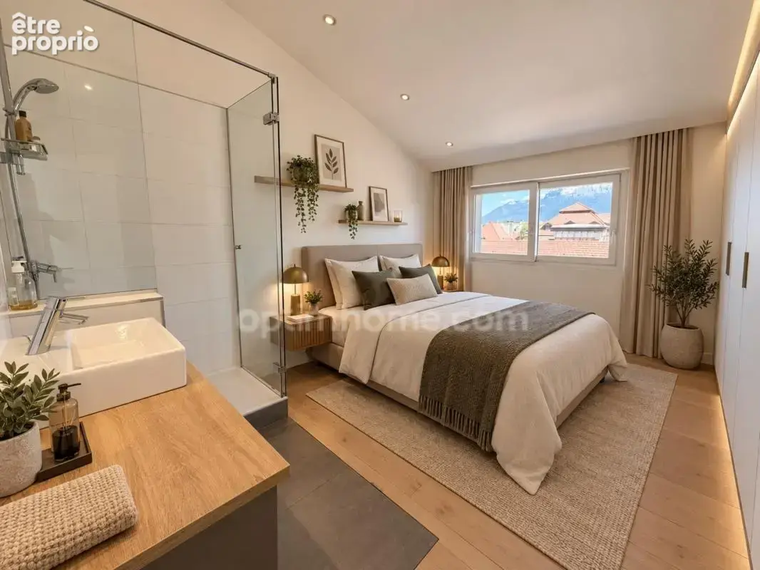 Annecy centre – appartement d’exception avec vue sur les toits et les montagnes - photo 12