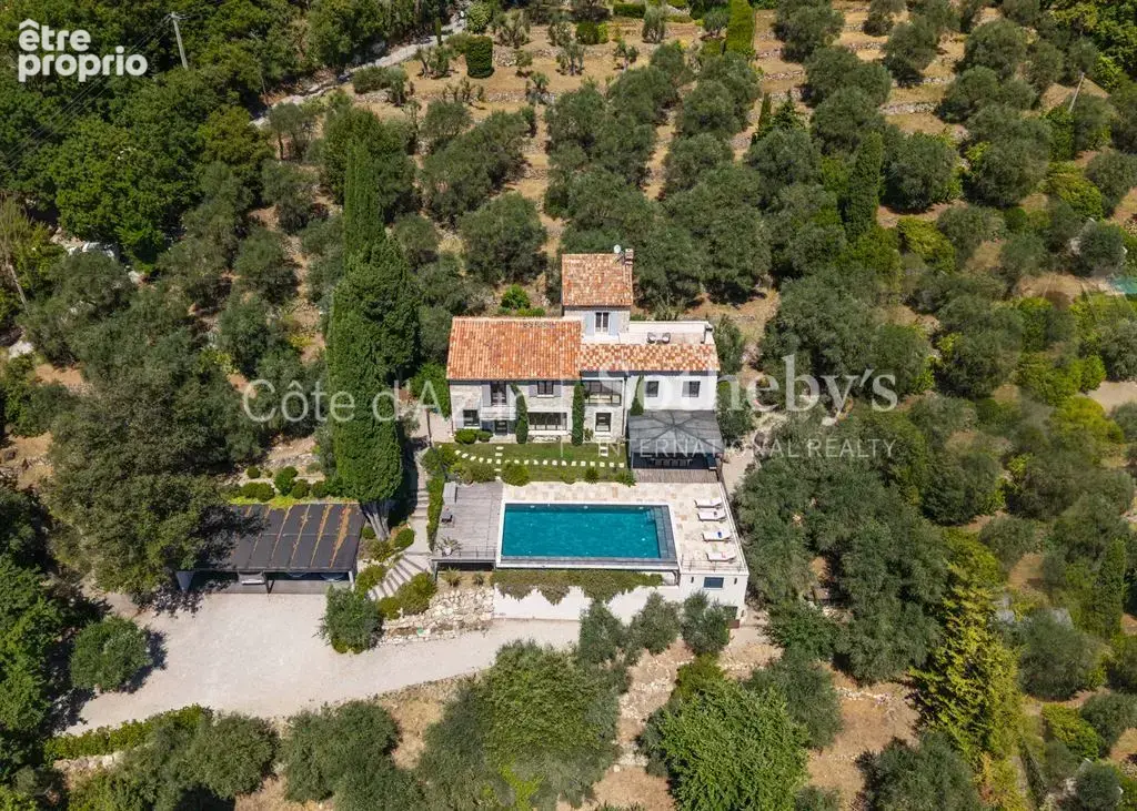 Le Tignet, villa rénovée vue mer panoramique, piscine à débordement et appartement - photo 8