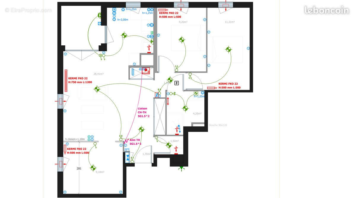 Appartement à TOULOUSE