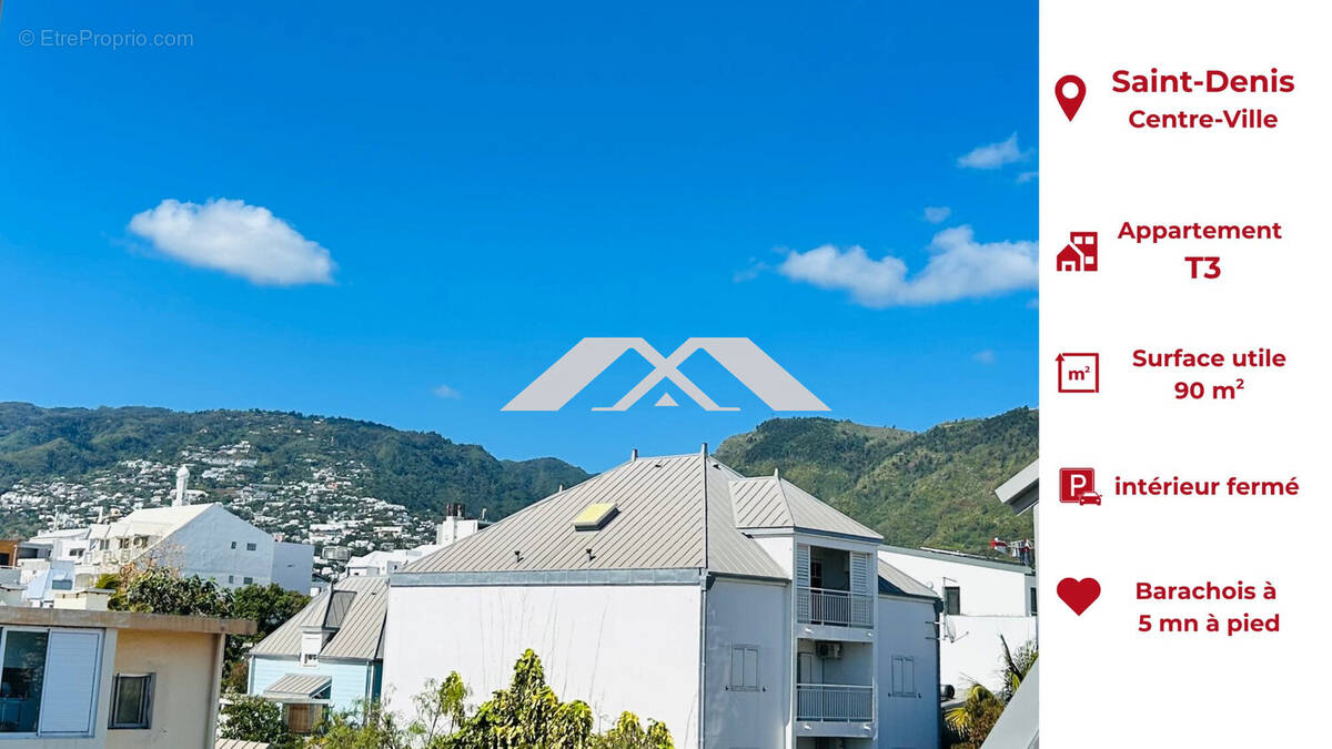 VUE DE LA TERRASSE - Appartement à SAINT-DENIS