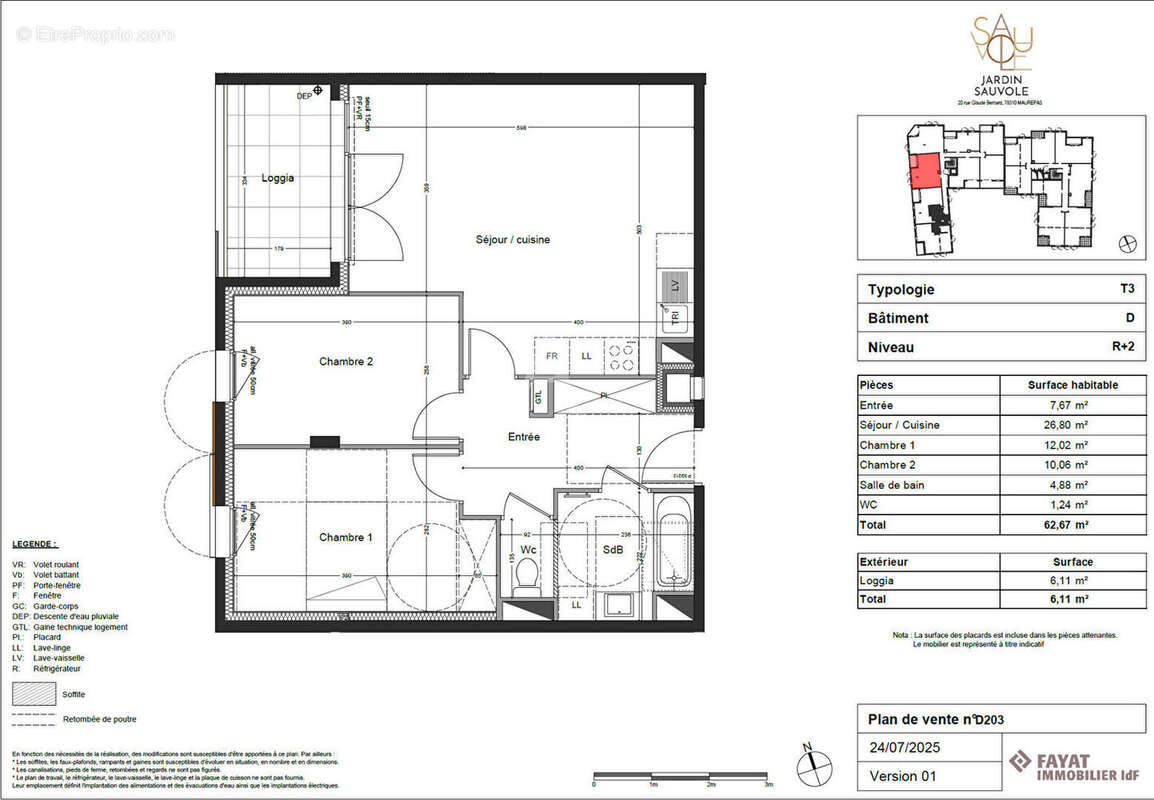 Appartement à MAUREPAS