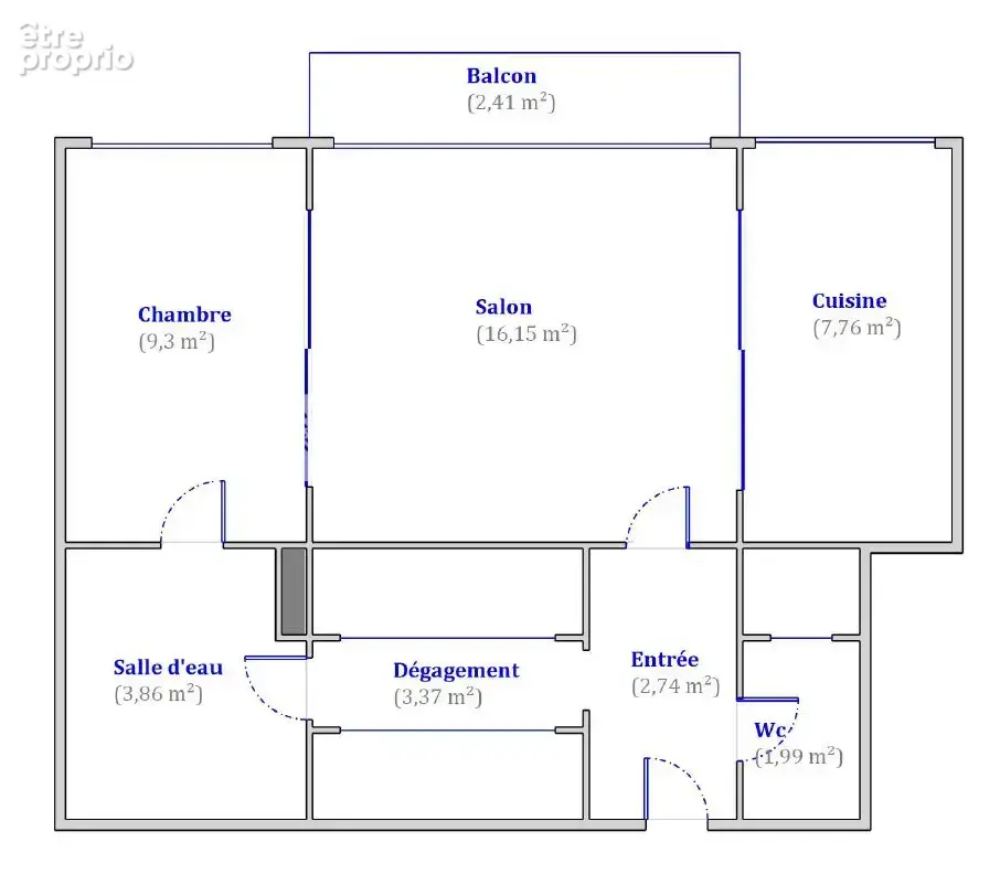 Localisation - plan sans perte d'espace - balcon - photo 2