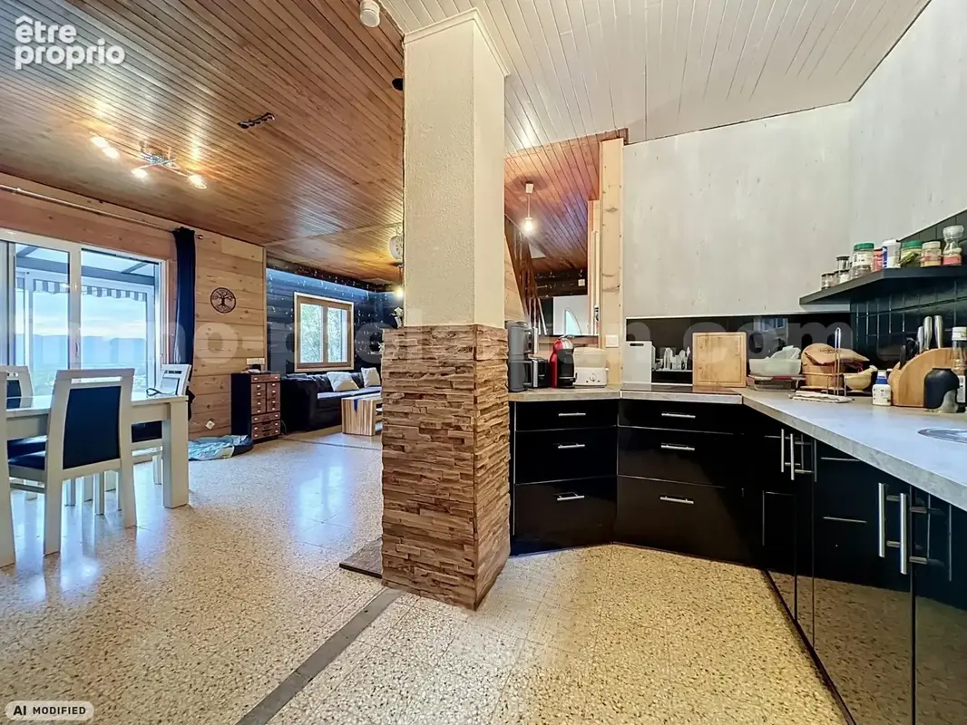 Chalet_individuelle_Machilly_calme_frontiere_suisse_geneve_salon_sejour_cuisine_terrain_terrasse_jardin
