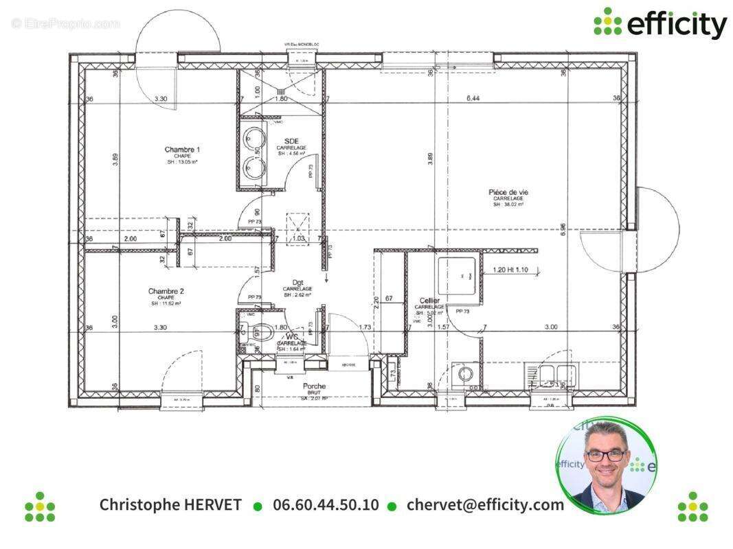 Maison 78 m² à Fleac  - photo 2