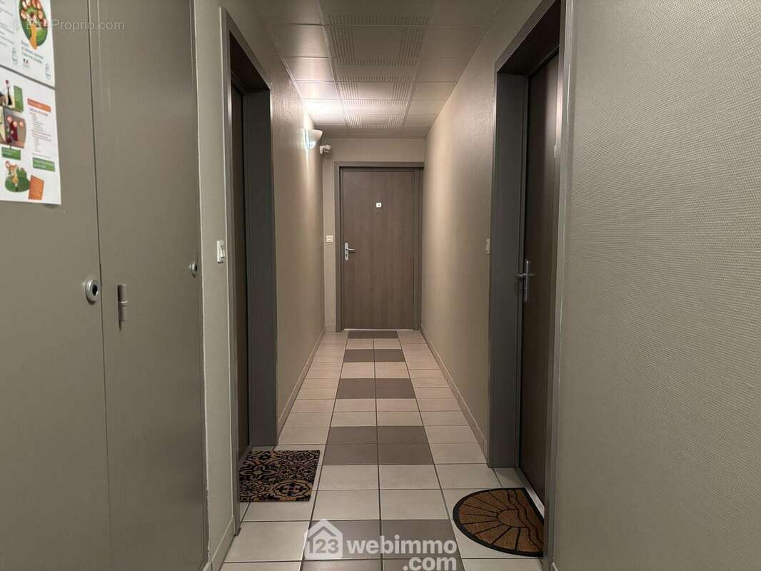 Accès piéton de plain-pied aux communs sécurisés, côté rue de Guigne Folle. - Appartement à CHASSENEUIL-DU-POITOU