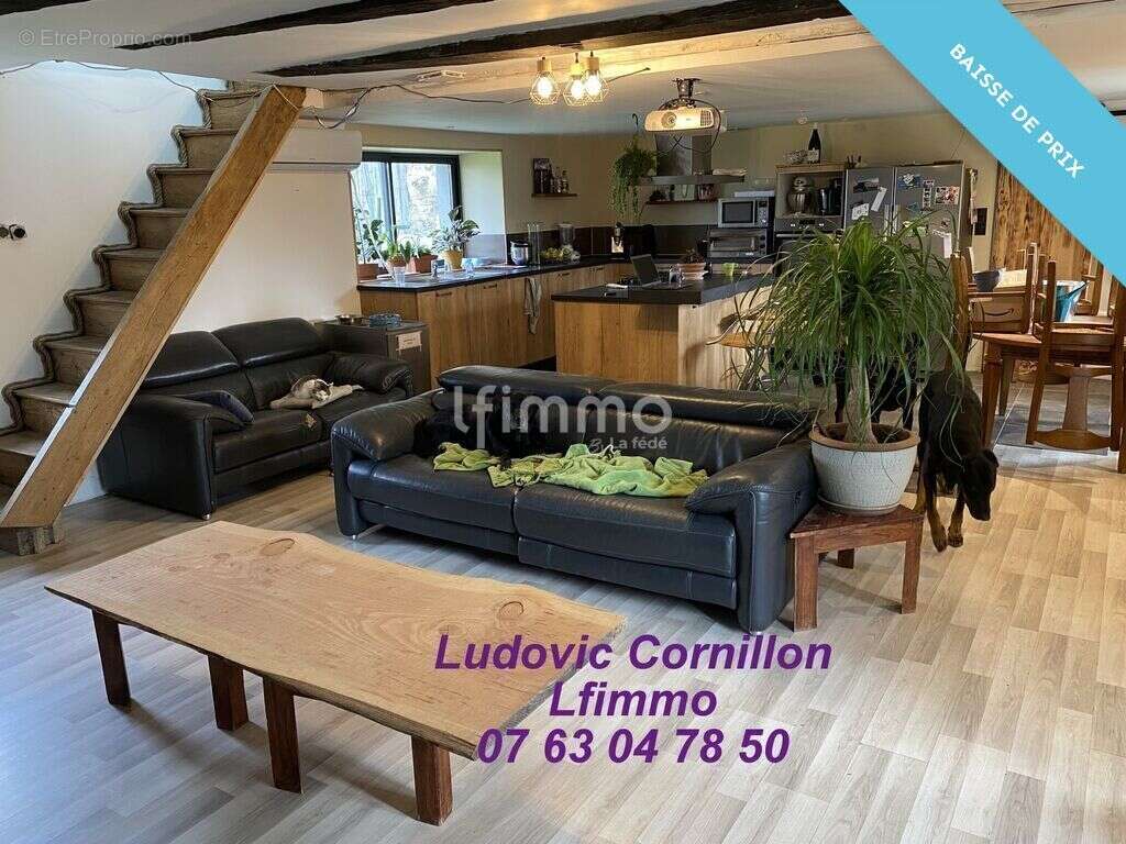 Maison à la campagne : 119m2, granges, 1.5ha - photo 6