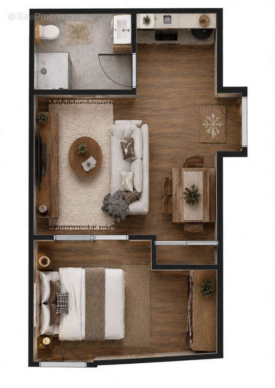 Appartement 1 pièce(s) - Coeur de village - 35 m2 - Valloire - photo 4