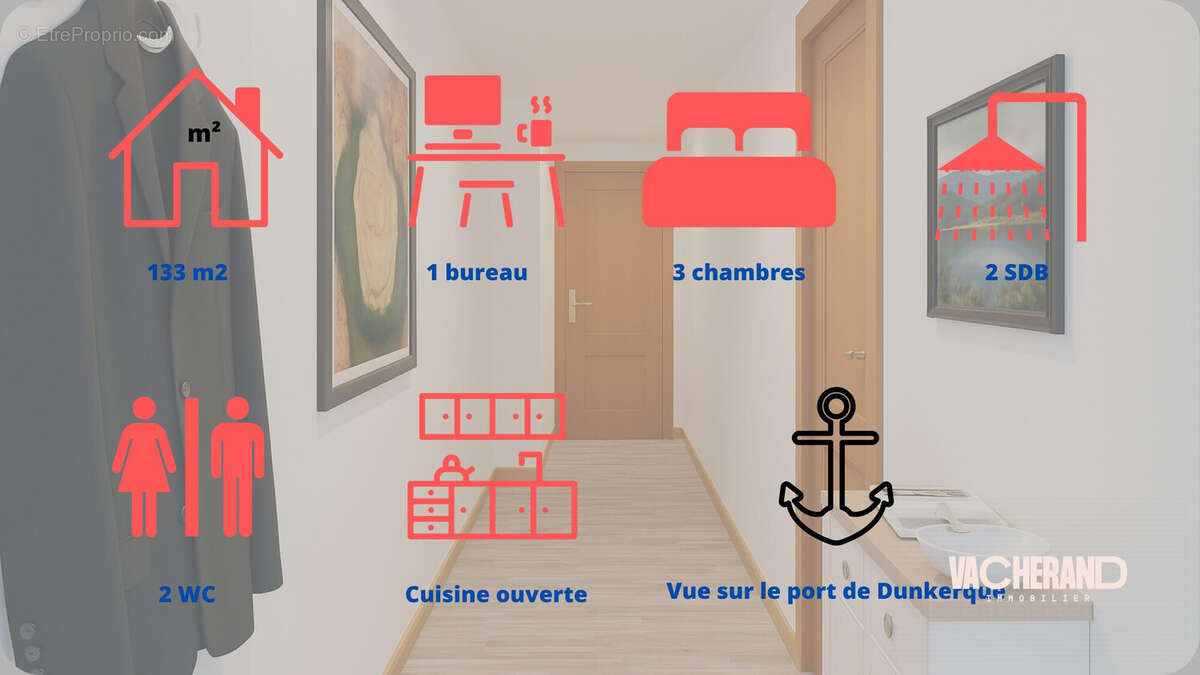 Appartement 133 m² à Dunkerque  - photo 7