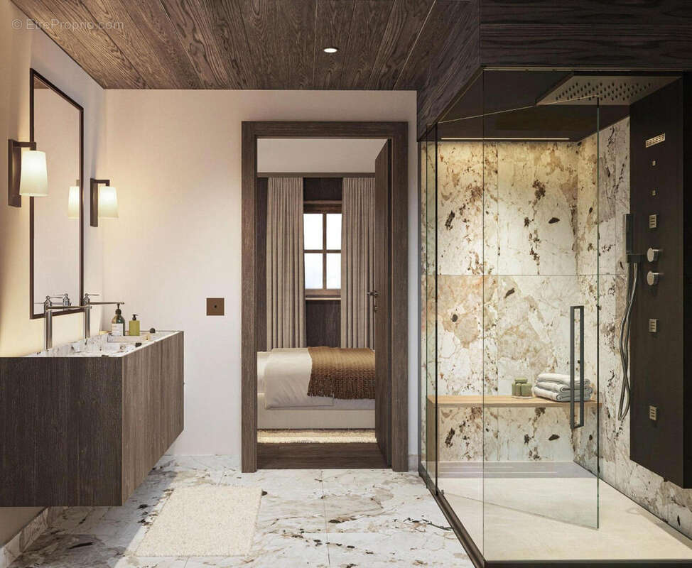 Bathroom - Appartement à VAL-D&#039;ISERE