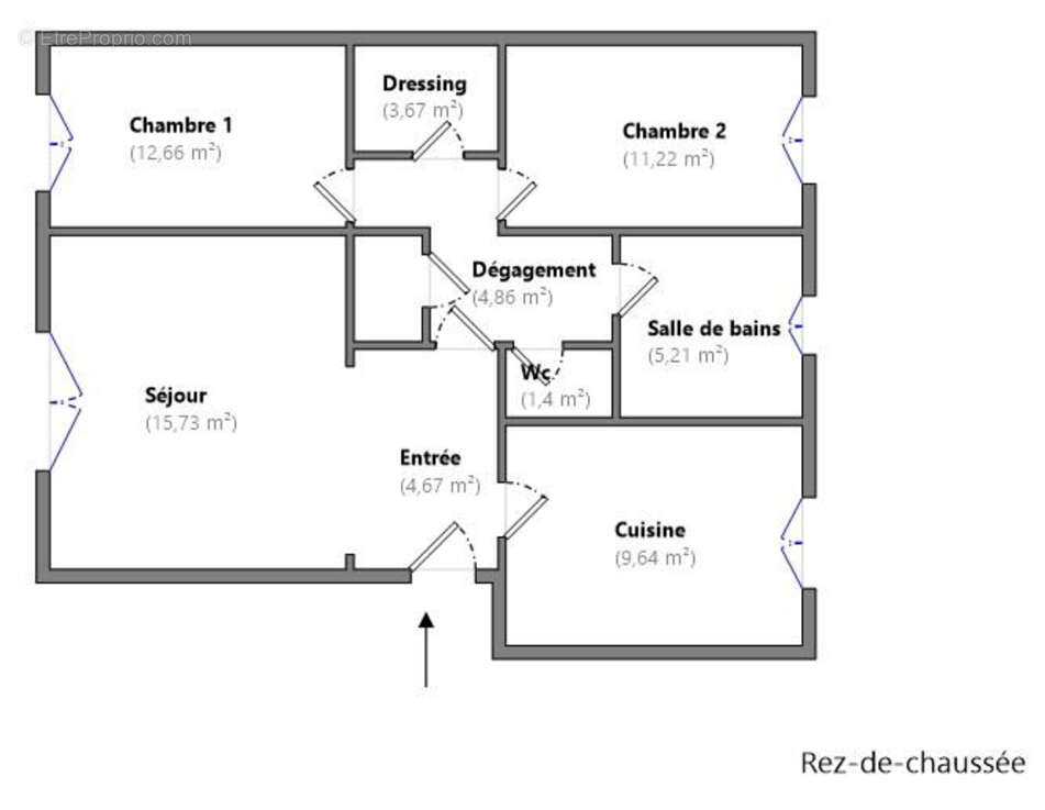 Appartement Bois d'Arcy 3 pièces 69.06 m2 + 1 cave + 1 parking - photo 17