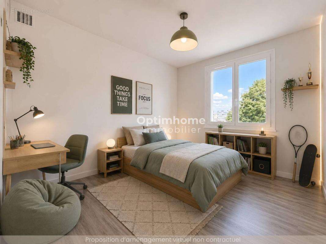 Vente appartement t3  nantes beauséjour - route de vannes  65 m² - dernier étage  balcon - photo 10