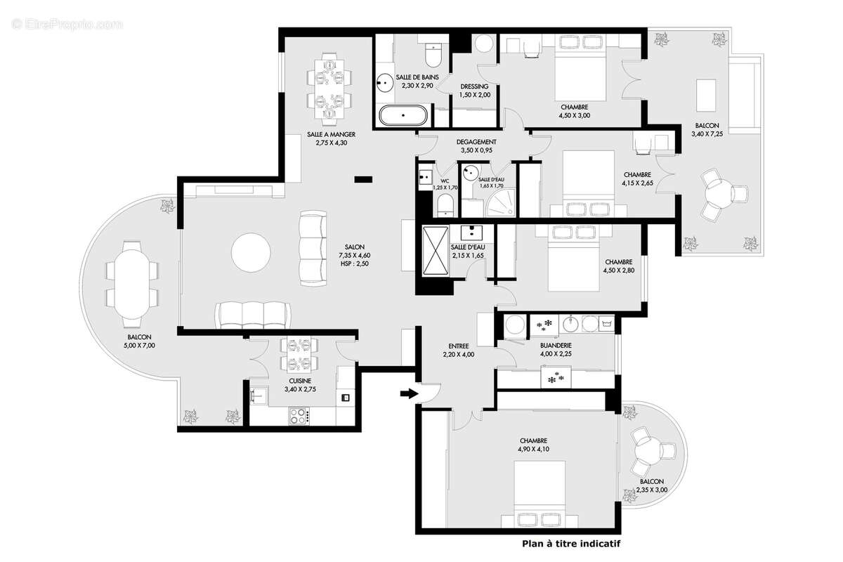 Appartement à ENGHIEN-LES-BAINS