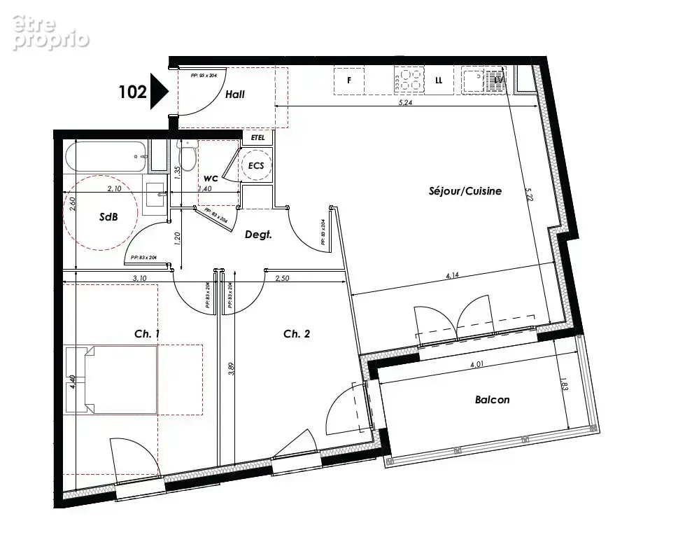 Appartement 3 pièces 63 m² à vendre à Saint-Laurent-Du-Var (06700) - photo 5