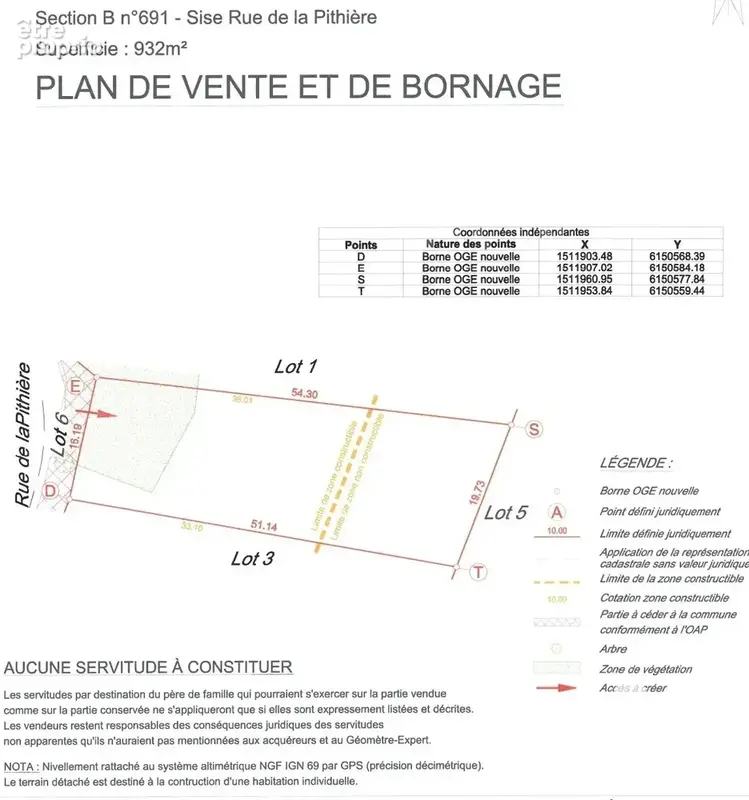Photo 1 - Terrain à TERCE